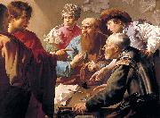 Hendrick ter Brugghen The Calling of St. Matthew Spain oil painting artist